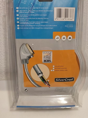 Καλώδιο Scart 1.5m καινούργιο SilverCrest