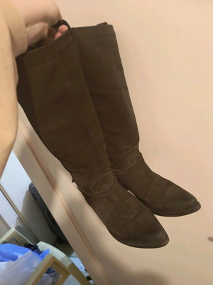 Cowboy women's boots used, brown, size 40, suede