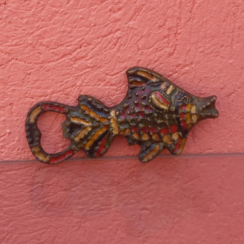 Bottle opener used, brass