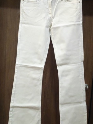 Roberto Cavalli women's bootcut pants like new, white