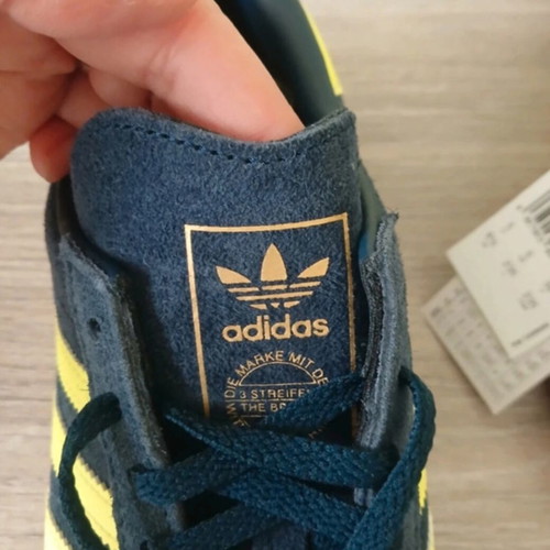 Adidas athletic shoes, size 38, blue