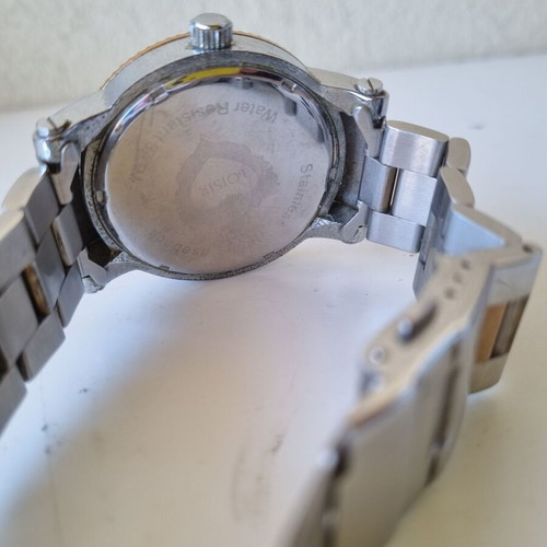 Loisir women's wristwatch with quartz, two-tone bracelet