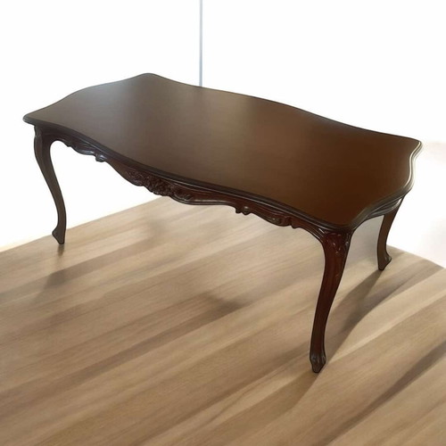 Coffee table 103x60x44 cm height in walnut color new