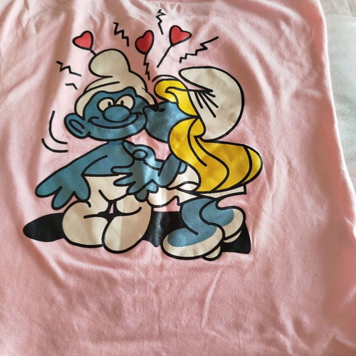 Smurfette T-shirt new, medium, pink