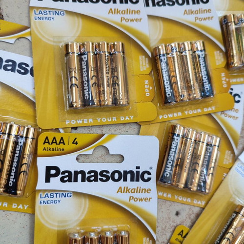 Panasonic AAA batteries new, pack of 12