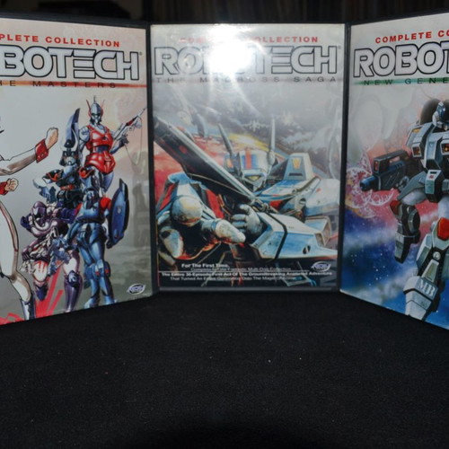 Robotech 3 DVD sets used, complete collection of 14 DVDs