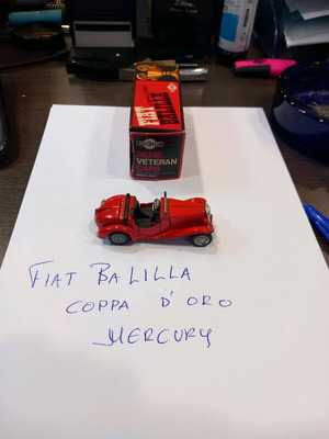 Fiat Balilla Coppa d Oro Mercury συλλεκτικό του 1960 καινούργιο