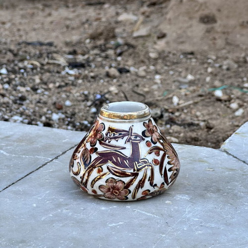 Handmade Ikaros Rhodes Ceramic Vase used, handpainted decorative