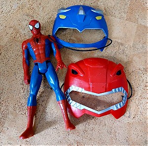 Spiderman και μάσκες power rangers