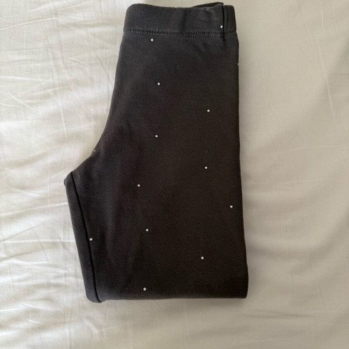 H&M leggings with fuzzy lining like new for girl 5-6 years, gray