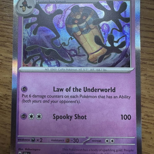 Cofagrigus Pokemon Card like new