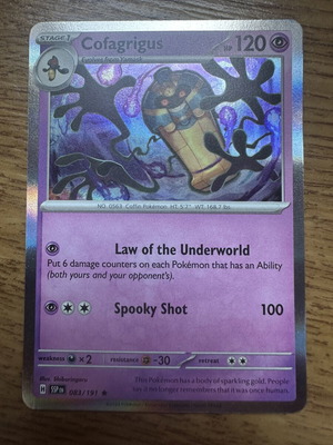 Cofagrigus Pokemon Card like new