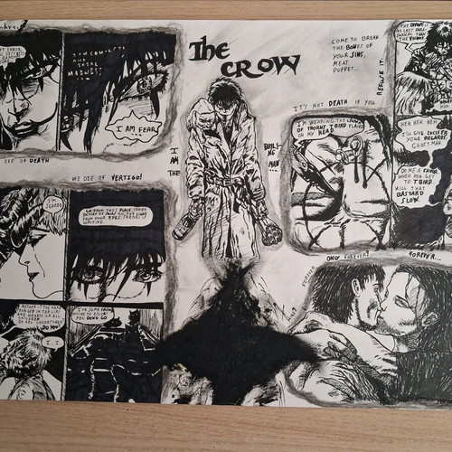 The Crow frame new with handmade poster