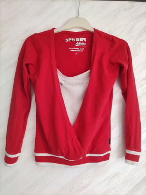 Sprider long-sleeve blouse red XS like new