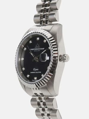 Christopher Duchamp Elysees Diamond Watch New, Silver