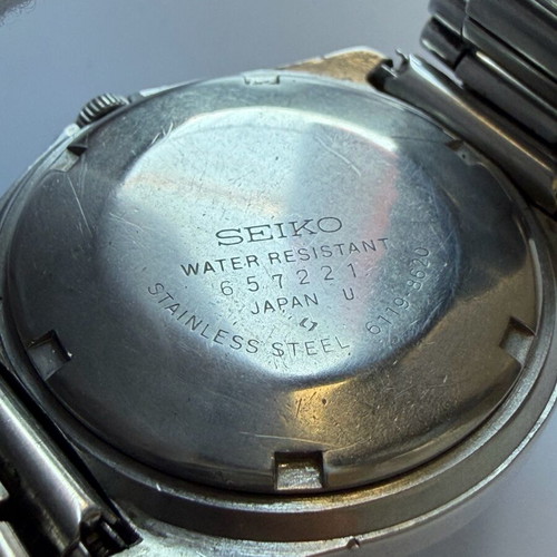 Seiko 5 Automatic watch used, classic vintage model with blue dial
