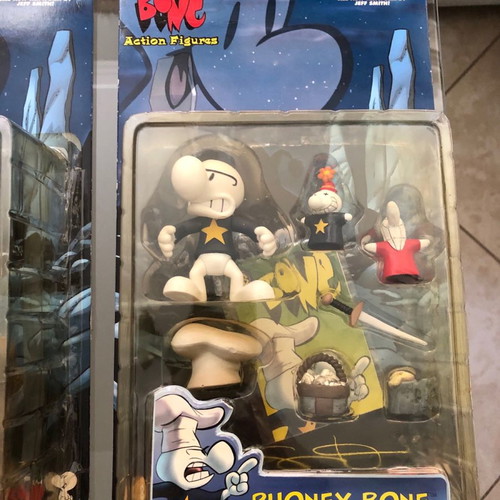 Bone Set of 9 Used Jeff Smith Figures, Rare
