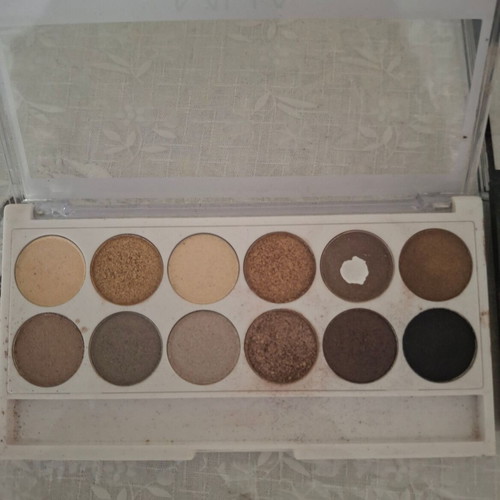 MUA eyeshadow palettes used, set of 2 pieces