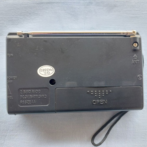 Baijiali KK257 portable analog radio used, vintage transistor AM/FM