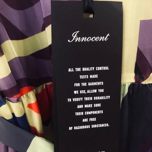 Innocent Multicolor Dress S New With Straps And Belt