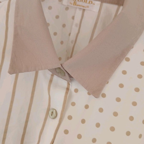 Vintage mix&match oversized shirt like new, striped and polka dot