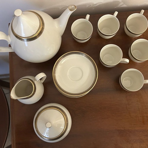 Scherzer Bavaria Germany porcelain tea set unused