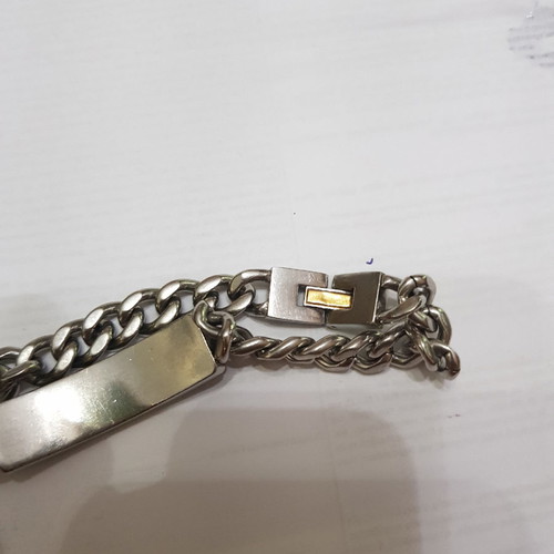 Men's bracelets made of steel used