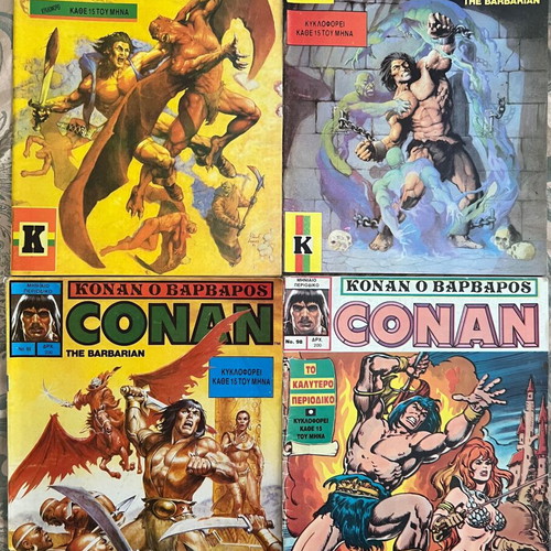 Conan the Barbarian comics used, pack of 23, Greek