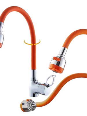 Kitchen faucet extension 50 cm orange new