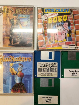 Atari ST Retro Games Pack of 6 used, ideal for collectors