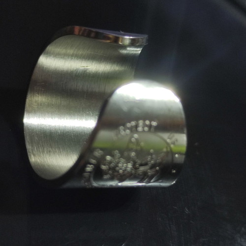 Saint Christopher ring adjustable, stainless steel 304, new