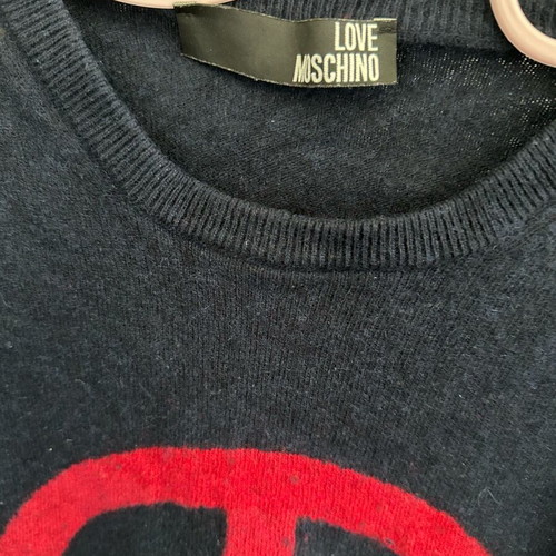 Μπλούζα Love Moschino μεταχειρισμένη, μπλε και κόκκινη