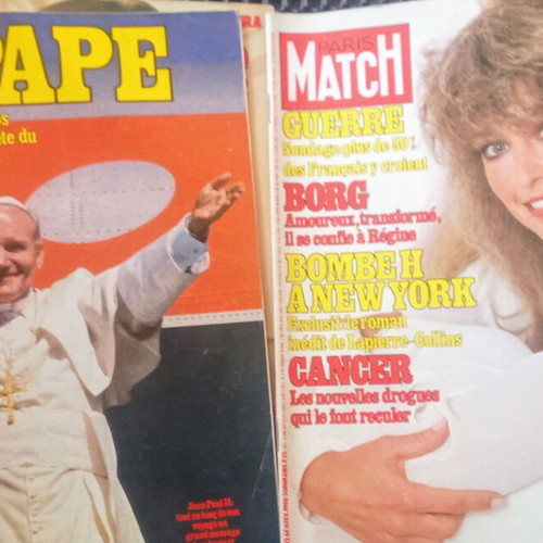 Paris Match vintage magazines collection, French