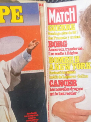 Paris Match vintage magazines collection, French
