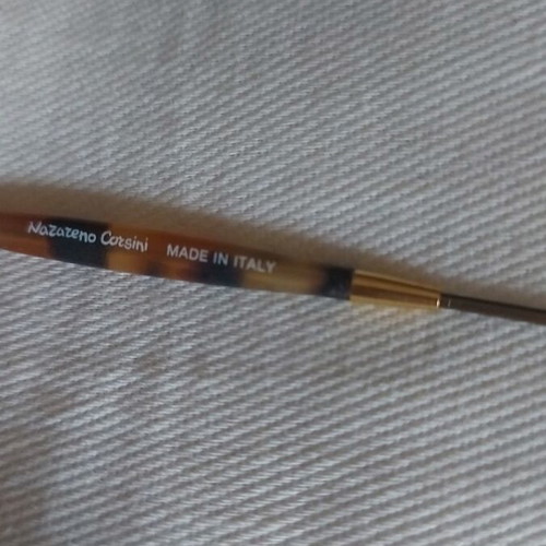 Vintage Nazareno Corsini eyeglass frame like new, brown and gold