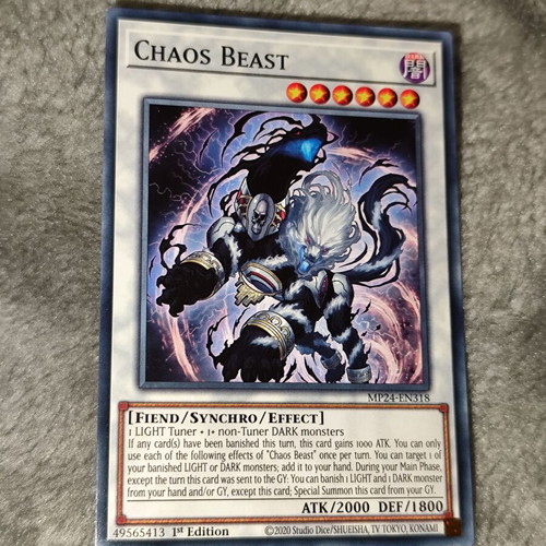 Chaos Beast Yu-Gi-Oh card new