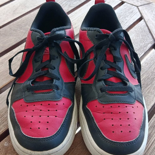 Nike Court Borough Low Recraft size 40 like new, red-black-white