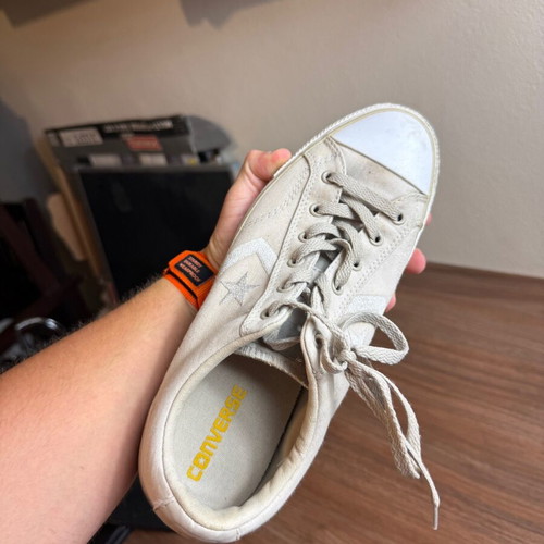 Converse men's sneakers used, size 42, beige