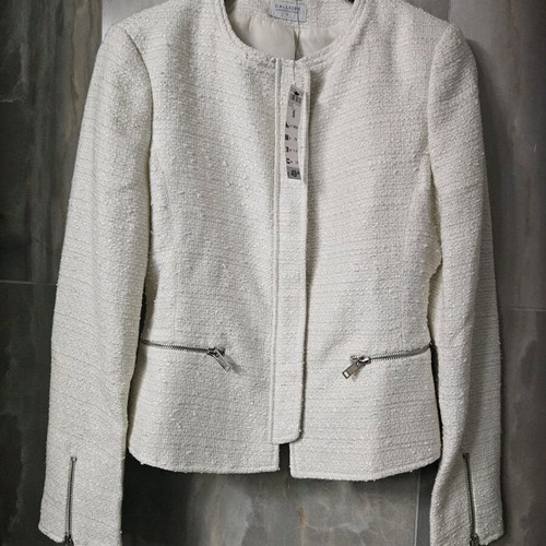 Ice blazer new with tag Calliope, white and silver, size S
