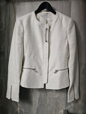 Ice blazer new with tag Calliope, white and silver, size S