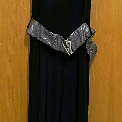 Grama one-piece evening jumpsuit like new, size S with silver details