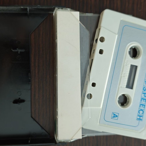 ZX Spectrum μSPEECH speech synthesizer with original cassette
