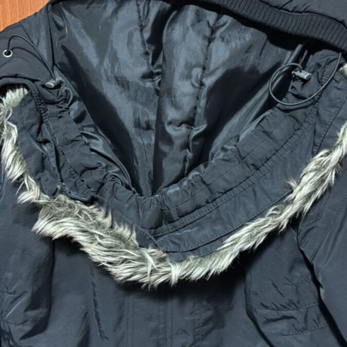 Attrattivo parka jacket used, black, long fit XL