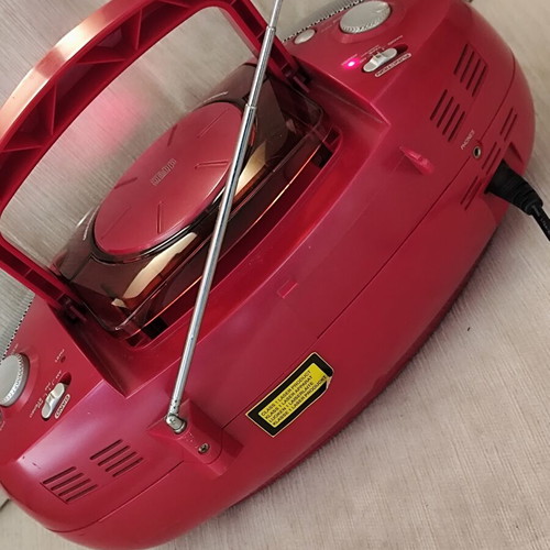 Sharp Hero KE-11900 portable boombox red, like new