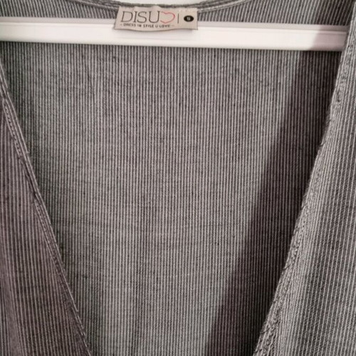 Disu caftan dress like new, small with thin stripe