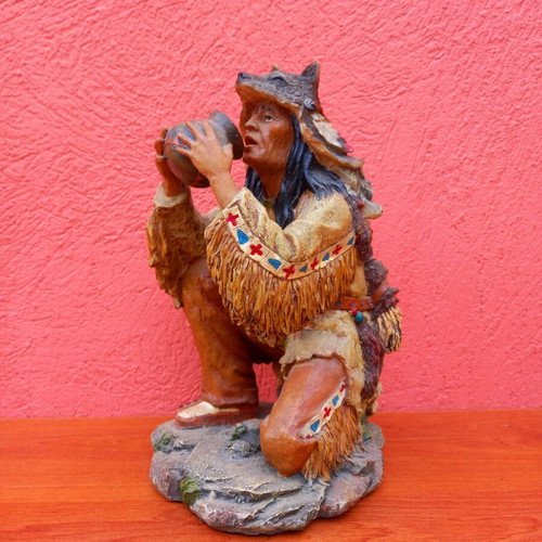 Vintage Apache resin figure
