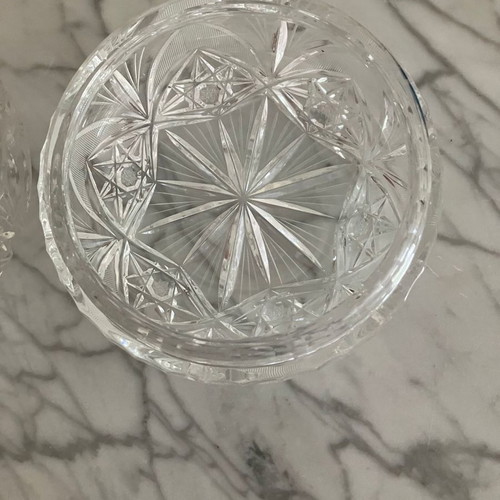 Bohemian Crystal Fountain Diameter 16cm, height 9