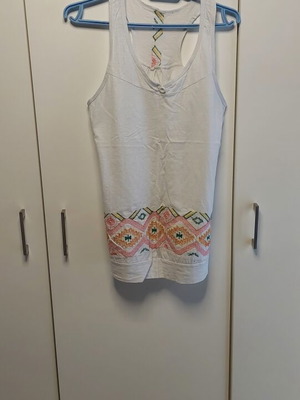 Women's summer t-shirt used, white, one size