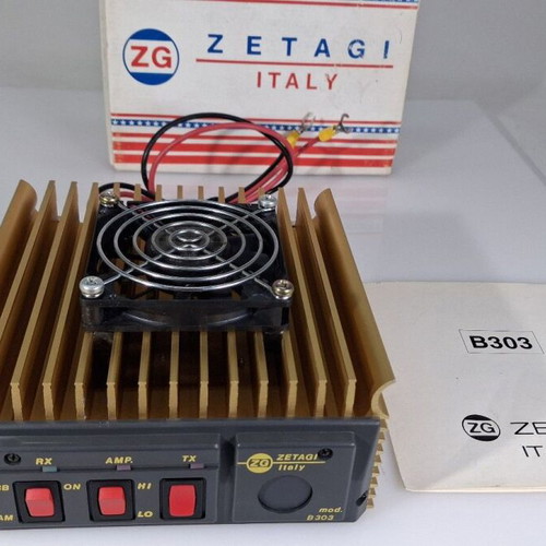 Zetagi B-303 CB Amplifier like new, 3-30 MHz with blower
