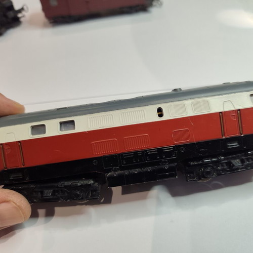 Liliput HO model train set with locomotive and wagons